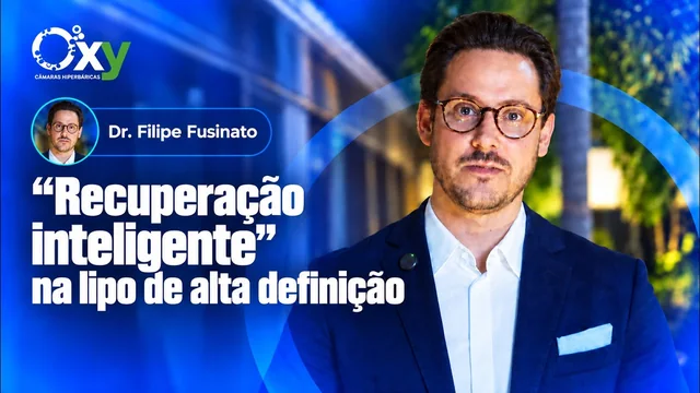 Capa do vídeo com o Dr. Filipe Fusinato e a chamada Recuperação inteligente na lipo de alta definição